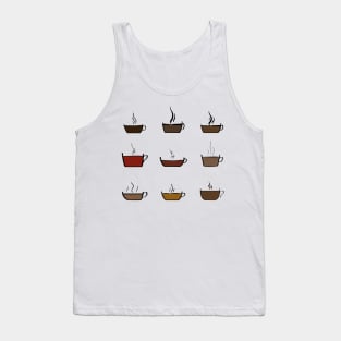 Set of Coffee and Tea Cups Tank Top